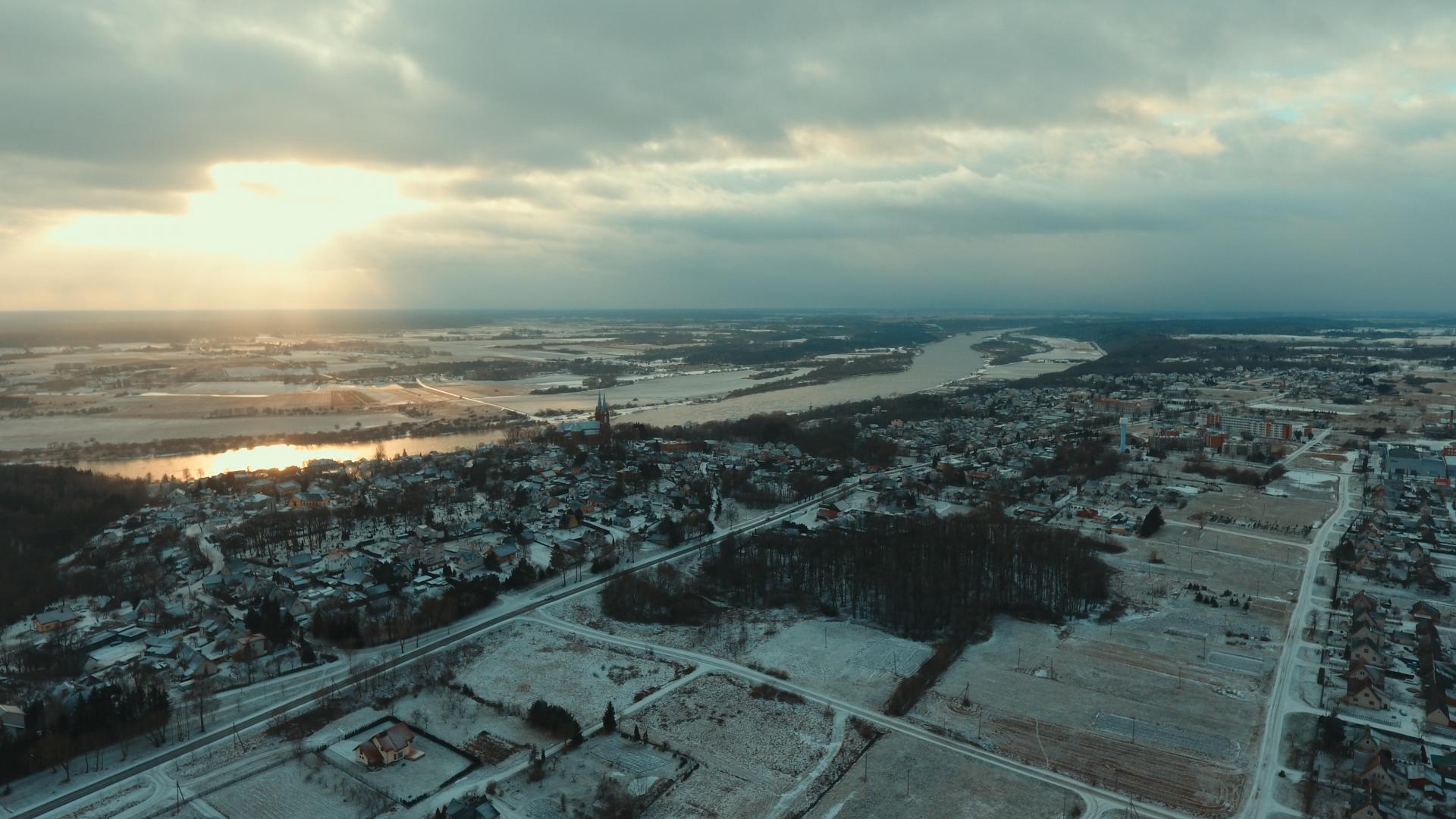 Vilkijos kaimas ir miestas prigludę prie senelio Nemuno